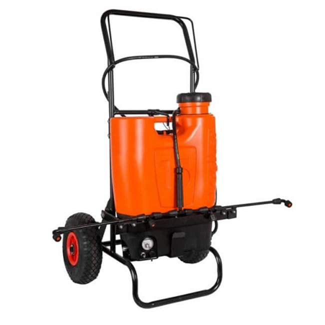 Vendita online Pompa a batteria 15 L con trolley Stocker